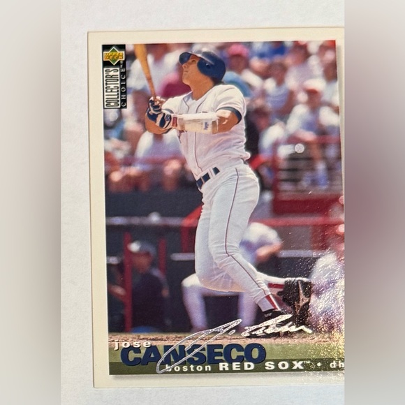 Trading card baseball 1995 The Upper Deck # 415 José Canseco silver signature - Picture 4 of 8